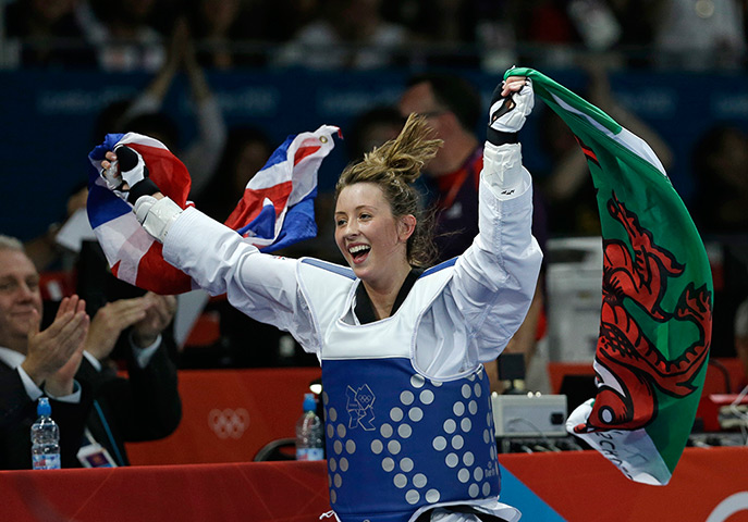 team GB celebrations: Jade Jones celebrates