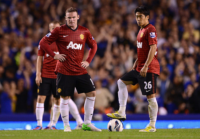 Man Utd gallery: Wayne Rooney and Shinji Kagawa