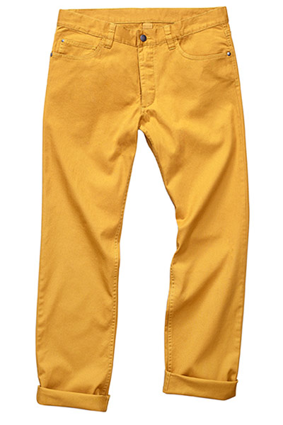 Fashion blogger Bip Ling: Mustard mens trousers
