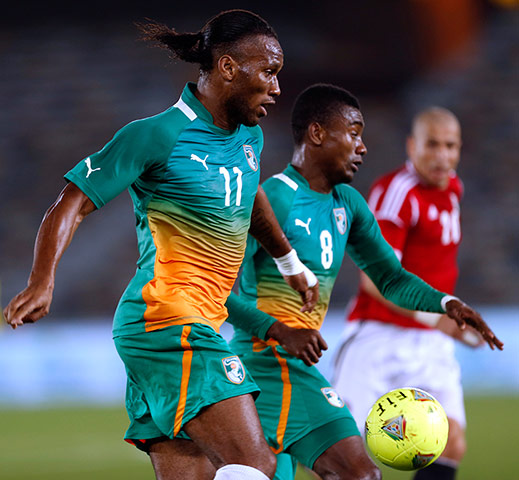 African Nations: Ivory Coast's Didier Drogba and Salomon Kalou 