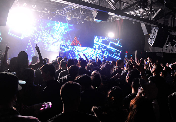 Football: DJ Zedd performs at the Highline Ballroom in New York
