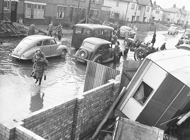 1953 floods: Wisbech road area in King's Lynn