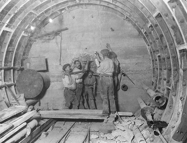 Tube through the decades: Tunnel Builders, circa 1912