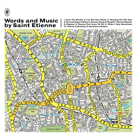 Album artwork: Saint Etienne, Words And Music, album artwork