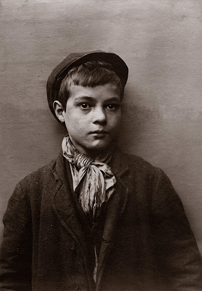 Spitalfields nippers: A young boy with cap