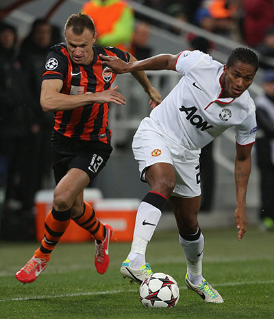 football.: Shakhtar Donetsk v Manchester United - UEFA Champions League