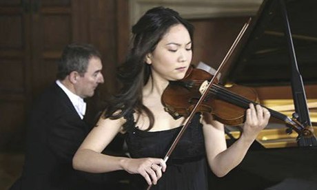 Min-Jin Kym plays her antique Stradivarius violin