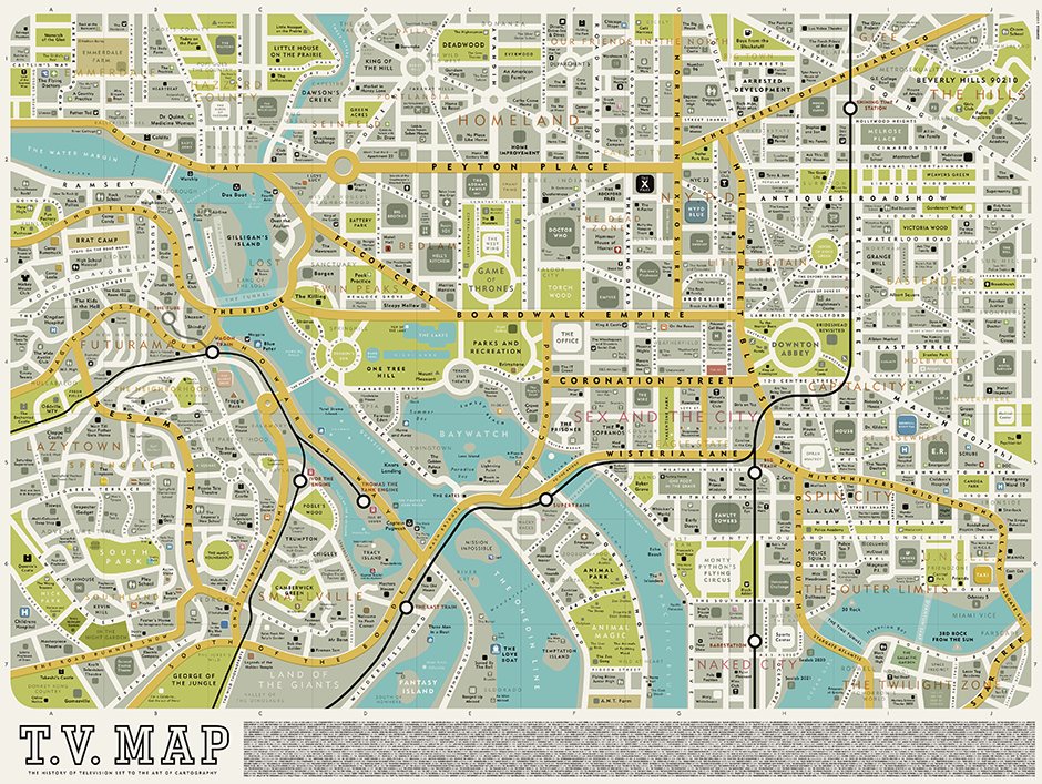 Classic TV show maps - in pictures  Television & radio  theguardian.com