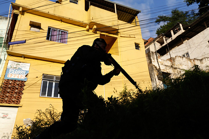 Favela clearance: The introduction of the peacekeeping program is part of the efforts to crac
