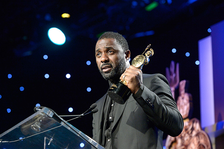 BAFTA LA awards: Actor Idris Elba accepts the Britannia Humanitarian Award onstage 