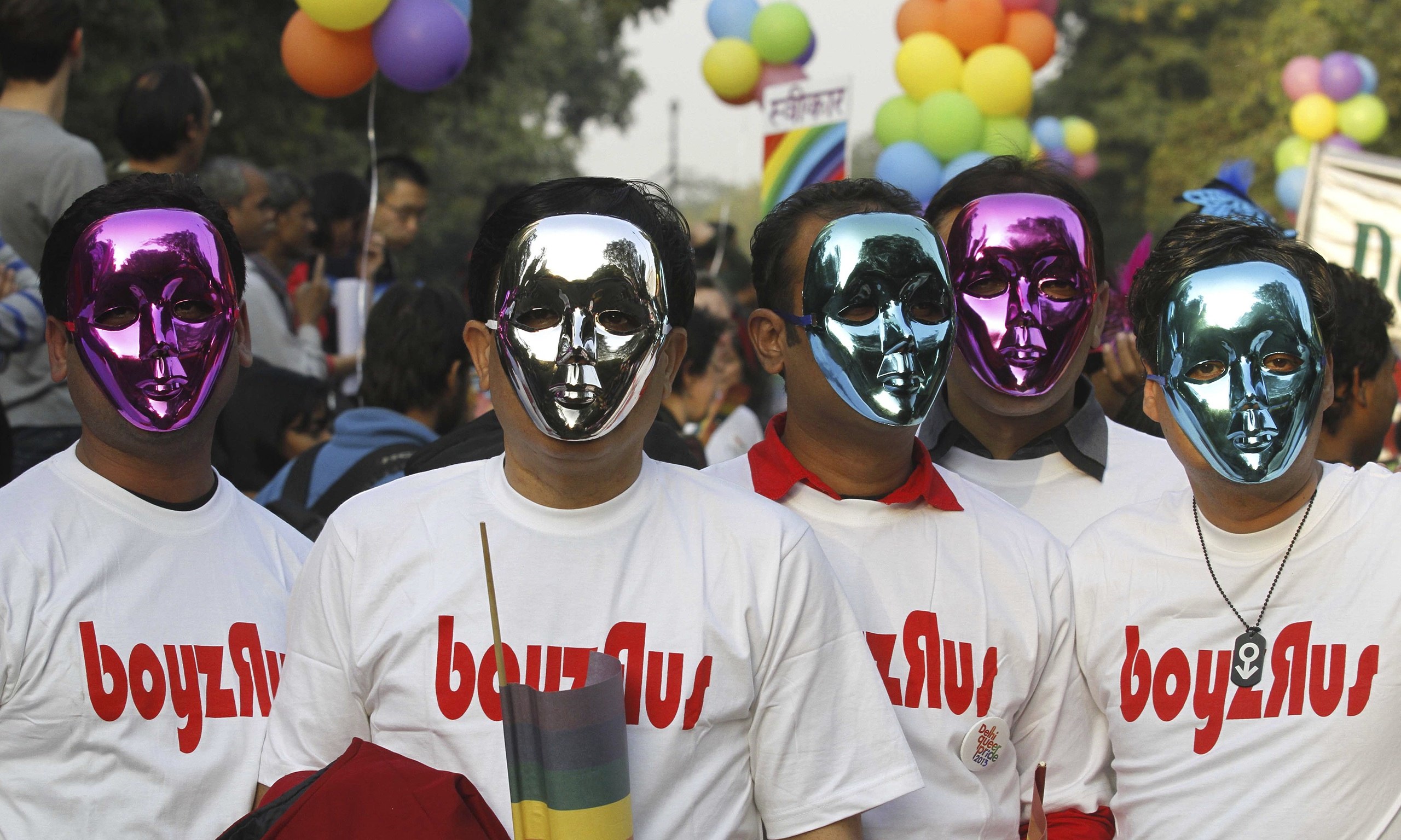Gay Rights Activists Take To Streets In India World News The Guardian