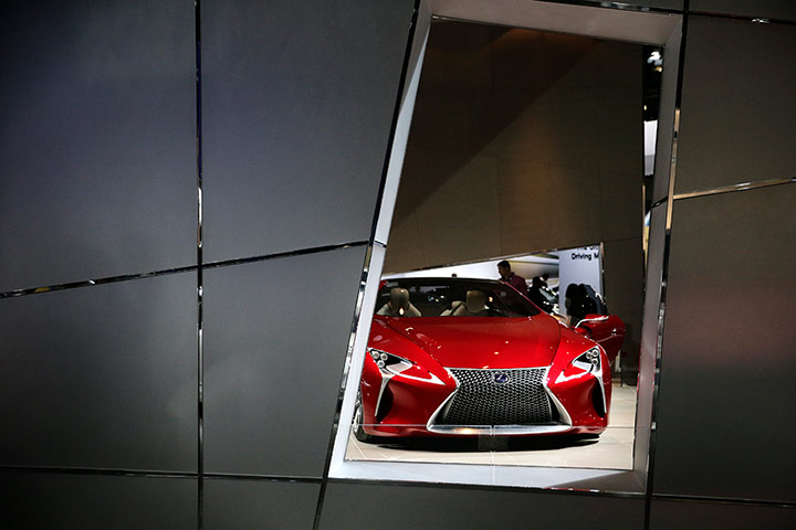 L.A. and Tokyo Motor Show: The Lexus LF-LC hybrid coupe concept vehicle is shown in LA
