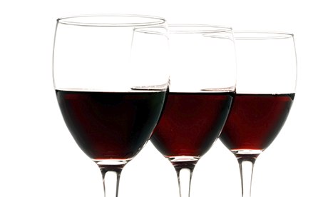 three glasses of wine