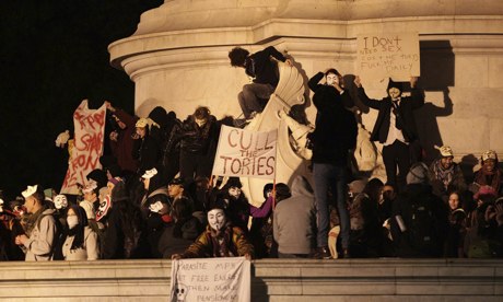 Anonymous protesters