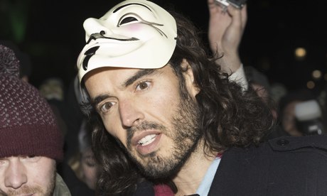 Russell Brand on Anonymous march in London