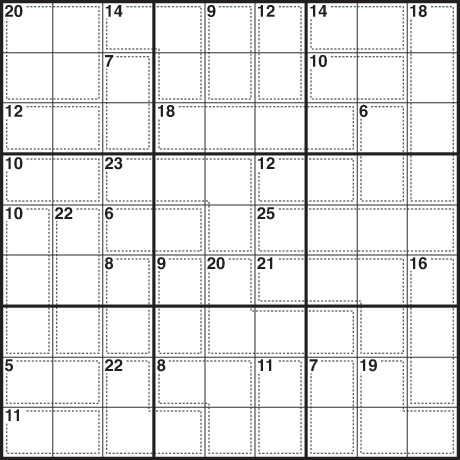 killer sudoku combinations
