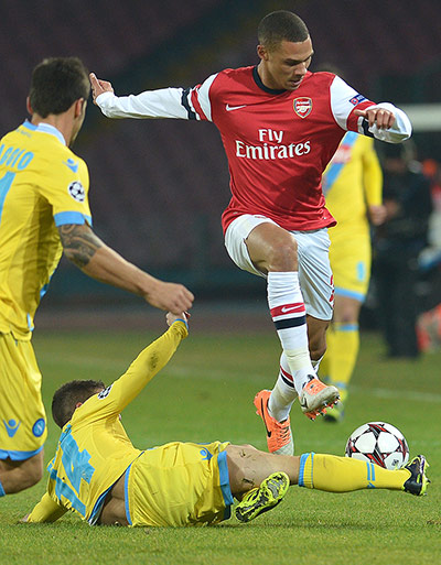 Champions League: Napoli V Arsenal – In Pictures