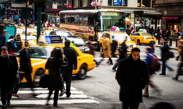 Taxis on the street