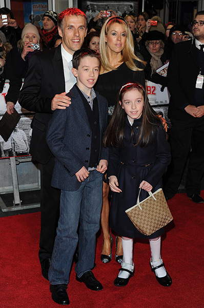 Class of '92: Phil Neville, Julie Neville and family