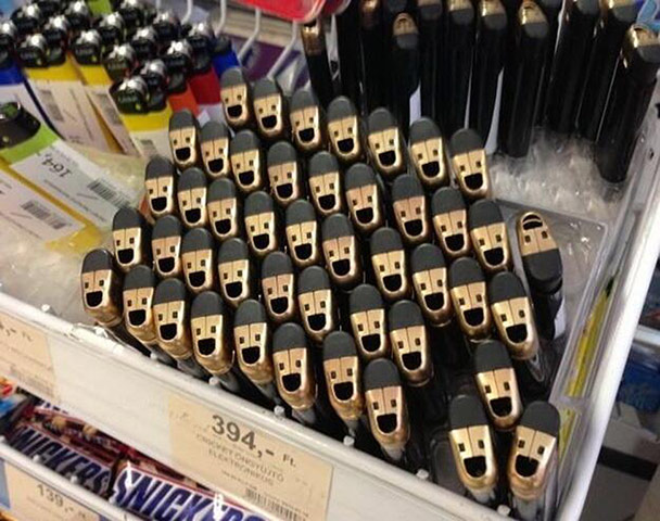 Snapshot: Lighters with faces