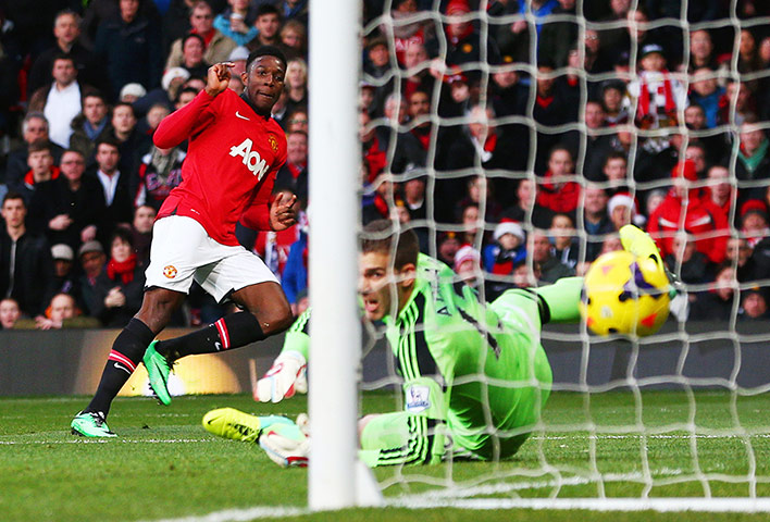 United: Danny Welbeck scores