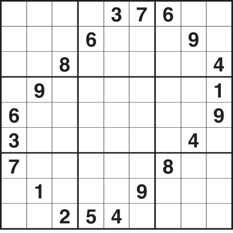 Image result for hard sudoku