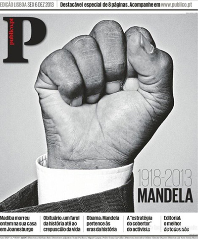 Mandela front pages: Público