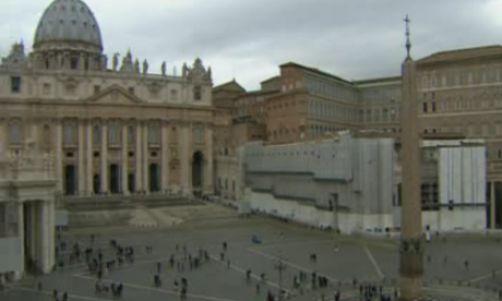 The Vatican following the pope's resignation on 11 February 2013.