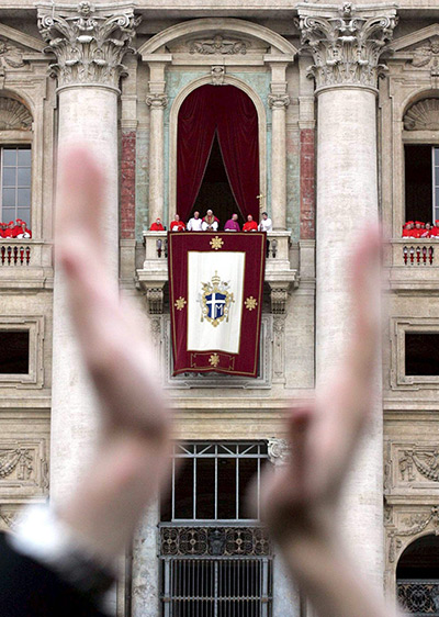 pope benedict resigns: newly elected Pope Benedict XVI