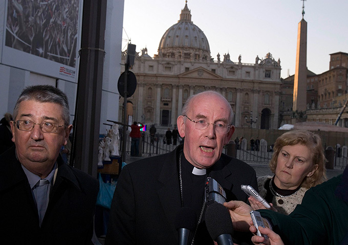 pope benedict resigns: Cardinal Brady and Archbishop of Dublin Martin