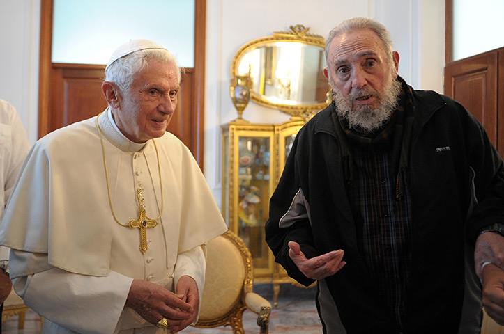 pope benedict resigns: pope benedict xvi makes first visit to cuba