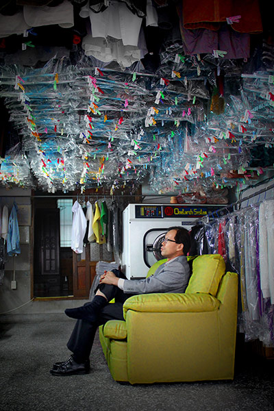 Seoul gallery: launderette owner