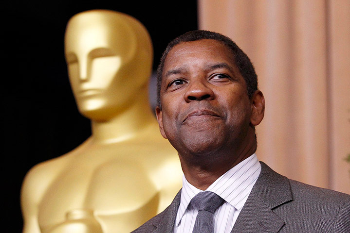 Oscars luncheon: Denzel Washington, nominated for best actor for his role in Flight