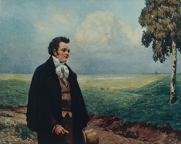Ten best: Austria, Vienna, Portrait of Franz Peter Schubert in Viennese Countryside