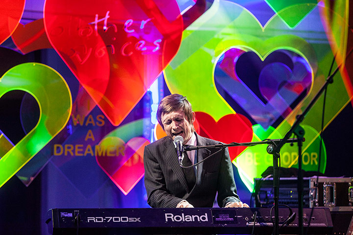 Other Voices: Neil Hannon performing with the band Pugwash