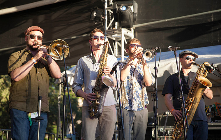 Adelaide festival day 10: Antibalas performs on stage