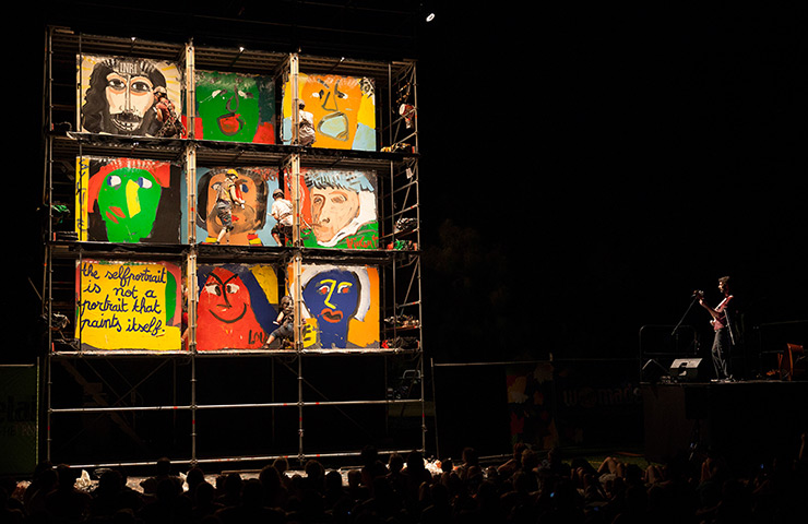 Adelaide festival day 10: The nine squares revolve and the artists rip off layers of plastic