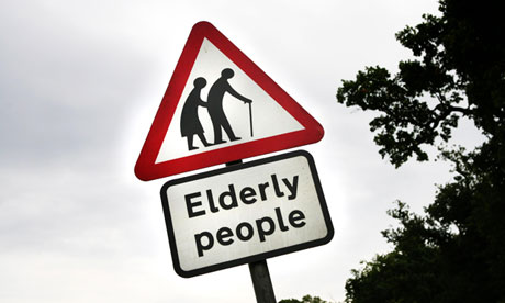Elderly people sign