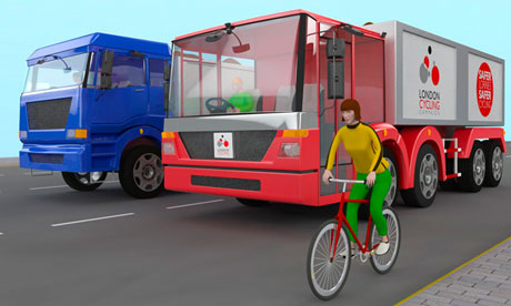 A computer-generated image of the LCC lorry design