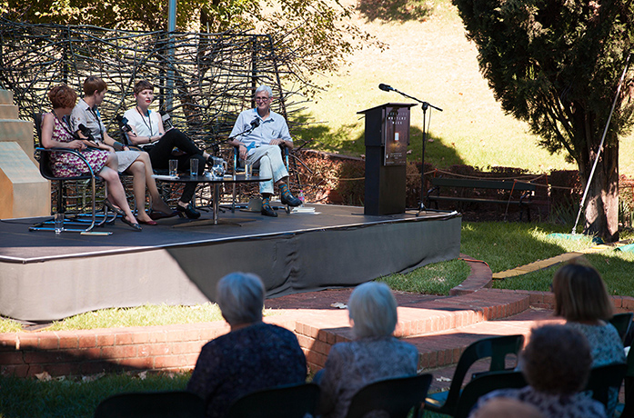 Adelaide Festival Day 2: Poets LK Holt, Josephine Rowe and Fiona Wright speak on the west stage
