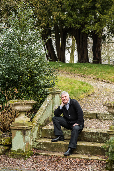 NickHancockStaffs: Nick Hancock sitting on some steps