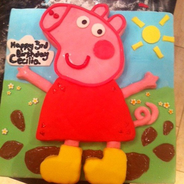 peppa pig cake