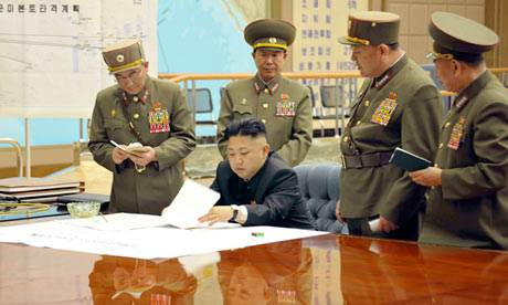 Kim Jong-un meets top North Korean military officials