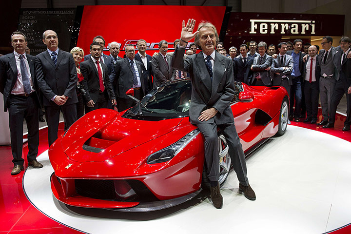 Geneva motor show: Ferrari President Luca Cordero di Montez