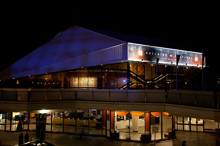 Adelaide Festival Roundup: The Festival Centre at night