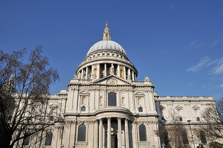 Readers' 10: St Paul's Cathedral, London UK with blue sky