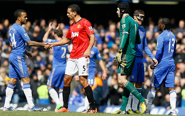 Chelsea v Man United: Handshakes