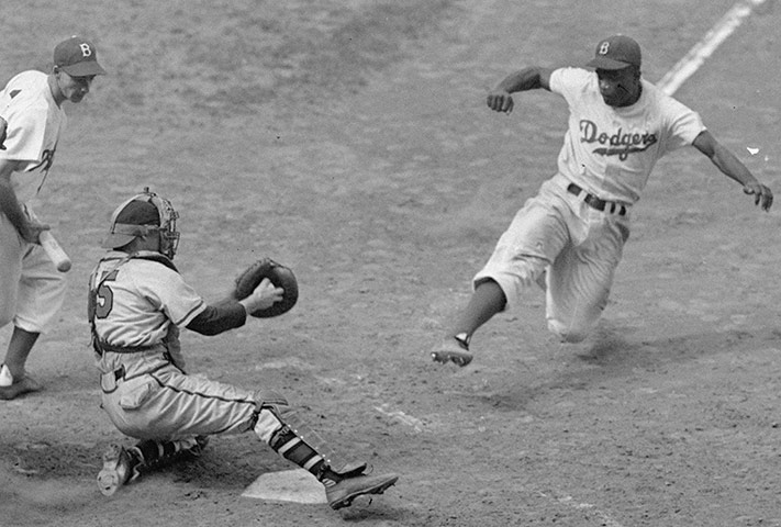 Jackie Robinson and Bill Salkeld