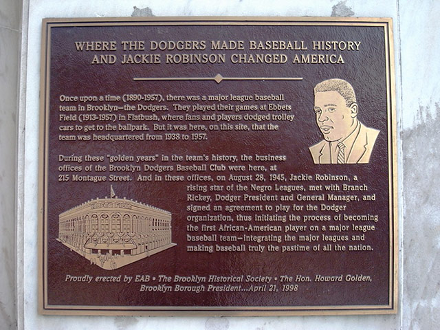 Jackie Robinson: Plaque