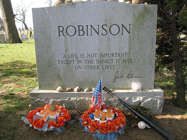 Jackie Robinson's grave
